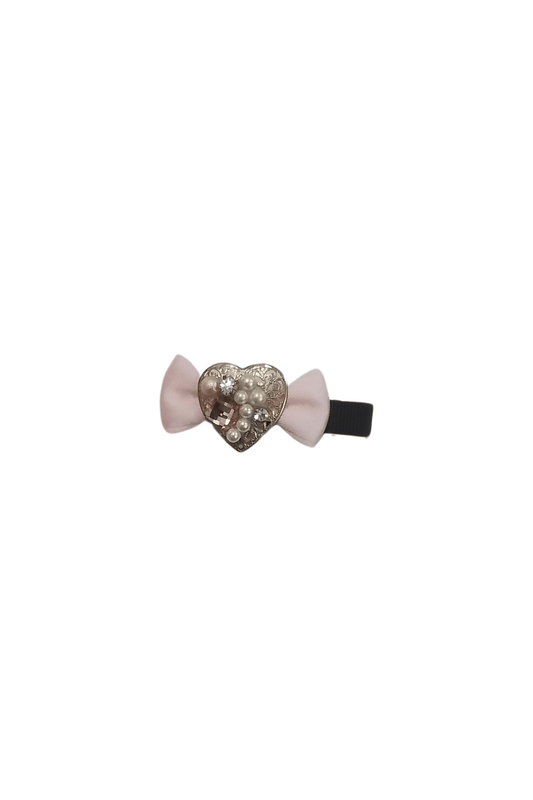 Pink Heart - shaped Hair Clip - Mu Shop