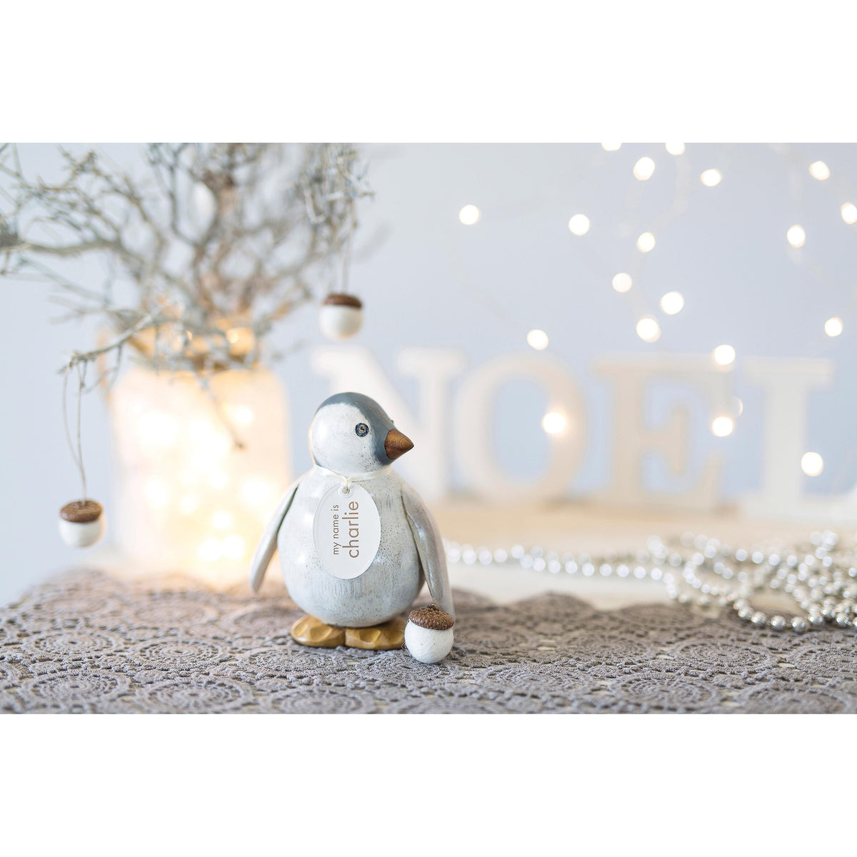 Wooden Baby Emperor Penguin