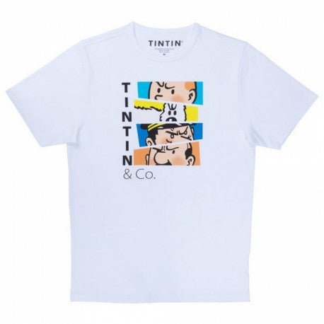 TINTIN & CO Color Adult T-shirt White - Mu Shop