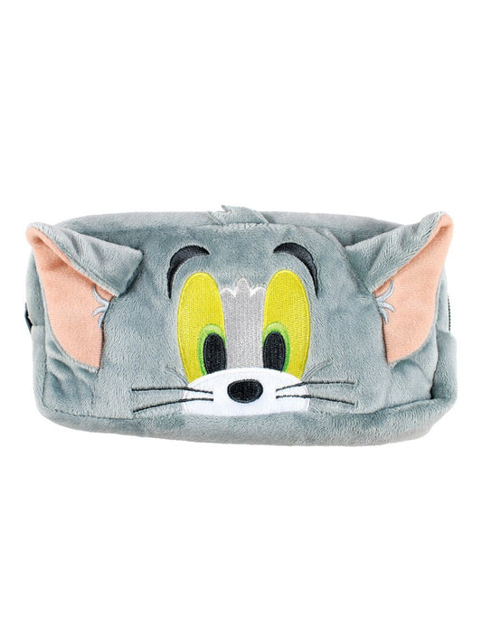 Tom and Jerry Plush Close - Up Pencil Pouch - Tom - Mu Shop