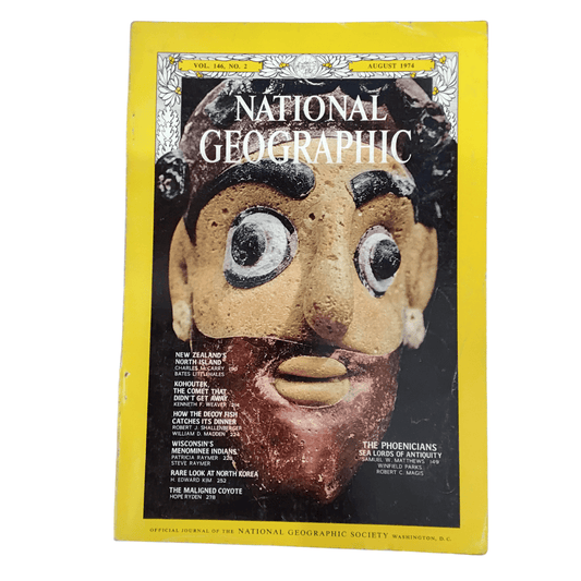 Vintage National Geographic Magazine August 1974 - Mu Shop