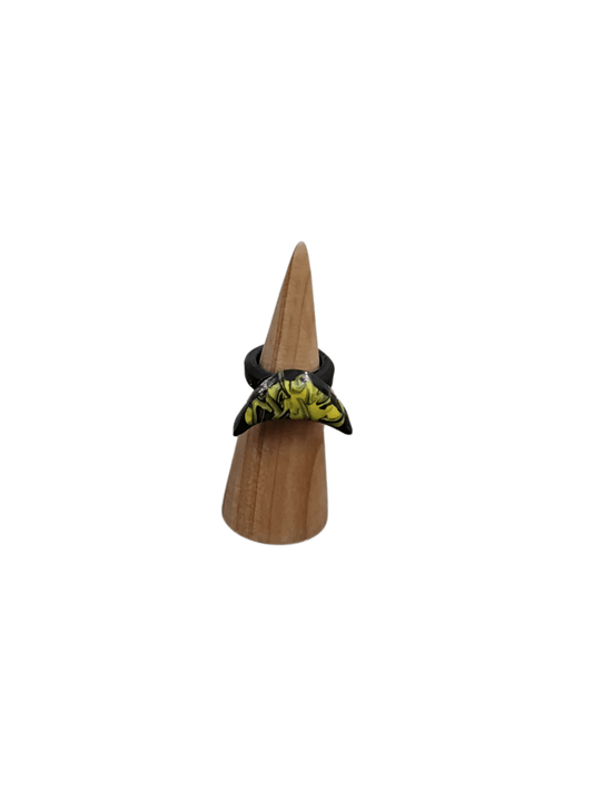 Yellow Moon Resin Ring - Mu Shop